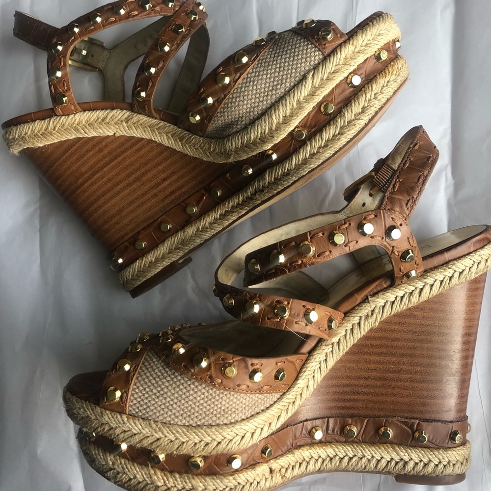 Michael Kors studded wedges
